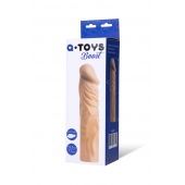 Насадка с ярко выраженной головкой и рельефным стволом - 19 см. - A-toys - в Хабаровске купить с доставкой