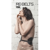 Пояс с клёпками Yona Black - Rebelts - купить с доставкой в Хабаровске