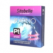 Стимулирующая насадка со спиралью из усиков Platino  Шторм - Sitabella - купить с доставкой в Хабаровске