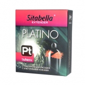 Стимулирующая насадка с шипиками по бокам Platino  Тайфун - Sitabella - купить с доставкой в Хабаровске