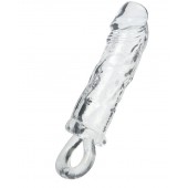 Прозрачная насадка с петлёй для фиксации - 14 см. - ToyFa - в Хабаровске купить с доставкой