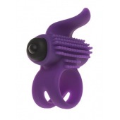 Эрекционное кольцо с подхватом мошонки и стимуляцией клитора Bullet Lastic Ring - Adrien Lastic - в Хабаровске купить с доставкой