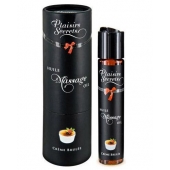 Массажное масло с ароматом крем брюле Huile de Massage Gourmande Creme Brulée - 59 мл. - Plaisir Secret - купить с доставкой в Хабаровске