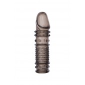 Дымчатая закрытая насадка ToyFa XLover с чешуйками и пупырышками - 13,5 см. - ToyFa - в Хабаровске купить с доставкой