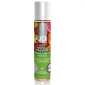 Смазка с ароматом тропических фруктов JO Flavored Tropical Passion - 30 мл. - System JO - купить с доставкой в Хабаровске