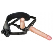 Женский страпон с вагинальной пробкой Woman Strap - 18 см. - LOVETOY (А-Полимер) - купить с доставкой в Хабаровске