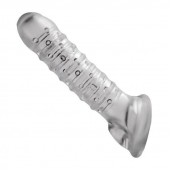 Утолщающая ребристая насадка на пенис - Доминирующее кольцо - в Хабаровске купить с доставкой