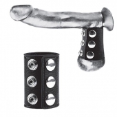Утяжка на пенис на кнопочках 100% PVC STRAP WITH METAL SNAP - BlueLine - купить с доставкой в Хабаровске