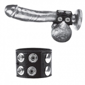 Ремень на член и мошонку 1.5  Cock Ring With Ball Strap - BlueLine - купить с доставкой в Хабаровске