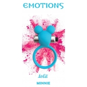 Голубое эрекционное виброколечко Emotions Minnie Breeze - Lola Games - в Хабаровске купить с доставкой
