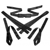 Бондажный набор из сатиновых лент Bordeaux 5 Piece Satin Bondage Set - XR Brands - купить с доставкой в Хабаровске