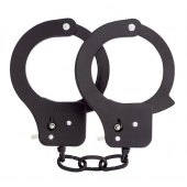 Чёрные наручники из листового металла BONDX METAL CUFFS BLACK - Dream Toys - купить с доставкой в Хабаровске