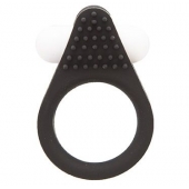 Чёрное эрекционное кольцо LIT-UP SILICONE STIMU RING 1 BLACK - Dream Toys - в Хабаровске купить с доставкой
