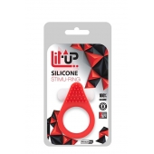 Красное эрекционное кольцо LIT-UP SILICONE STIMU RING 1 RED - Dream Toys - в Хабаровске купить с доставкой