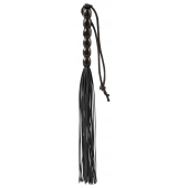 Чёрная мини-плеть из резины Rubber Mini Whip - 22 см. - Blush Novelties - купить с доставкой в Хабаровске