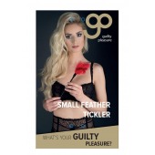 Пластиковая метелочка с красными пёрышками Small Feather Tickler - 32 см. - Blush Novelties - купить с доставкой в Хабаровске