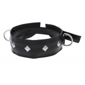 Полиуретановый ошейник с пуклями и D-кольцами Collar with Studs - Blush Novelties - купить с доставкой в Хабаровске