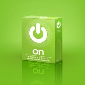 Цветные ароматизированные презервативы ON) Fruit   Color - 3 шт. - ON) - купить с доставкой в Хабаровске