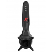 Чёрный вибростимулятор для головки члена с эффектом всасывания Vibrating Roto-Sucker - Pipedream - в Хабаровске купить с доставкой