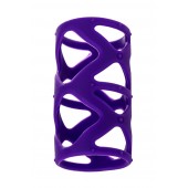 Фиолетовая насадка-сетка на пенис - 7,5 см. - A-toys - в Хабаровске купить с доставкой