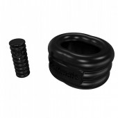 Чёрное эрекционное виброкольцо Stretch - Bathmate - в Хабаровске купить с доставкой