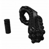 Чёрное эрекционное виброкольцо Tickle - Bathmate - в Хабаровске купить с доставкой