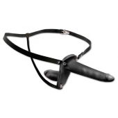 Женский страпон с вагинальной пробкой Double Penetrix Strap-on - 15 см. - Pipedream - купить с доставкой в Хабаровске