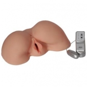 Телесная вибровагина из киберкожи с выносным пультом - LOVETOY (А-Полимер) - в Хабаровске купить с доставкой