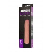 Насадка-удлинитель Extension sleeve телесного цвета - 18,5 см. - Sitabella - в Хабаровске купить с доставкой