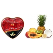 Массажная свеча с ароматом экзотических фруктов Bougie Massage Candle - 35 мл. - Plaisir Secret - купить с доставкой в Хабаровске