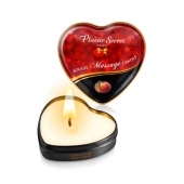 Массажная свеча с ароматом персика Bougie Massage Candle - 35 мл. - Plaisir Secret - купить с доставкой в Хабаровске