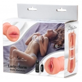 Двусторонний мастурбатор с вибропулей Satisfaction Lucky charm - Lola Games - в Хабаровске купить с доставкой