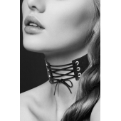 Оригинальный ошейник-чокер со шнуровкой - Bijoux Pour Toi - купить с доставкой в Хабаровске