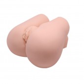 Реалистичный мастурбатор с вибрацией и двумя тоннелями - вагиной и анусом - Baile - в Хабаровске купить с доставкой