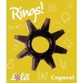 Чёрное эрекционное кольцо Rings Cogweel - Lola Games - в Хабаровске купить с доставкой