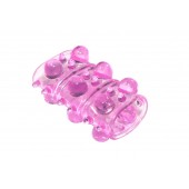 Розовая насадка на пенис Rings Armour - Lola Games - в Хабаровске купить с доставкой