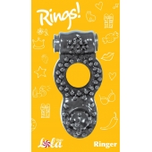 Чёрное эрекционное кольцо Rings Ringer - Lola Games - в Хабаровске купить с доставкой