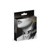 Черный чокер с замком в форме сердца - Bijoux Pour Toi - купить с доставкой в Хабаровске