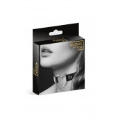 Чёрный чокер с кольцом в форме сердца - Bijoux Pour Toi - купить с доставкой в Хабаровске