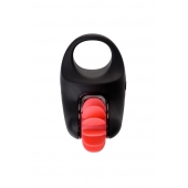 Чёрно-красное эрекционное виброкольцо Erotist - Erotist Adult Toys - в Хабаровске купить с доставкой