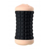 Двухсторонний мастурбатор JOS JANICE в черном цилиндре - JOS - в Хабаровске купить с доставкой