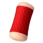 Двухсторонний мастурбатор JOS  NADIN в красном цилиндре - JOS - в Хабаровске купить с доставкой