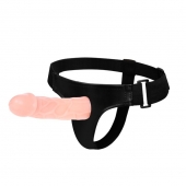 Телесный фаллоимитатор на трусиках Jessica Strap-On - 15,5 см. - Baile - купить с доставкой в Хабаровске