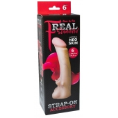 Телесная насадка REAL Standard с усиками на основании - 19 см. - LOVETOY (А-Полимер) - купить с доставкой в Хабаровске