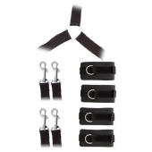 Комплект наручников и поножей LUXURIOUS BED RESTRAINT CUFF SET - Blush Novelties - купить с доставкой в Хабаровске