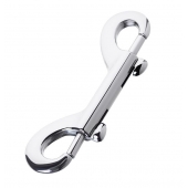 Серебристый двухсторонний карабин TOYFA Metal - ToyFa - купить с доставкой в Хабаровске