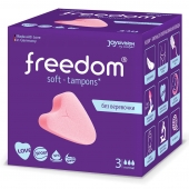 Женские гигиенические тампоны без веревочки FREEDOM normal - 3 шт. - Freedom - купить с доставкой в Хабаровске