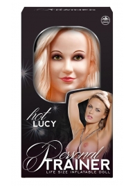 Надувная кукла с вибрацией и 2 любовными отверстиями Hot Lucy Lifesize Love Doll - NMC - в Хабаровске купить с доставкой