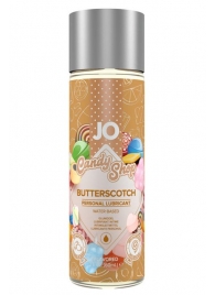 Смазка на водной основе Candy Shop Butterscotch с ароматом ирисок - 60 мл. - System JO - купить с доставкой в Хабаровске