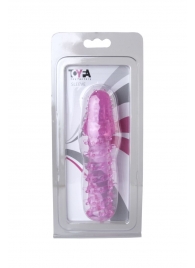 Розовая насадка с нежными шипами - 13,5 см. - Toyfa Basic - в Хабаровске купить с доставкой